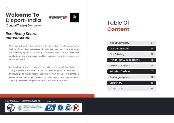 HYBIRD TURF & ACCESSORIES- AUTHORISED EXPORTER OF PRODUCT 